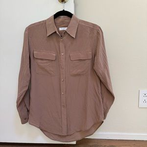 Equipment signature silk shirt